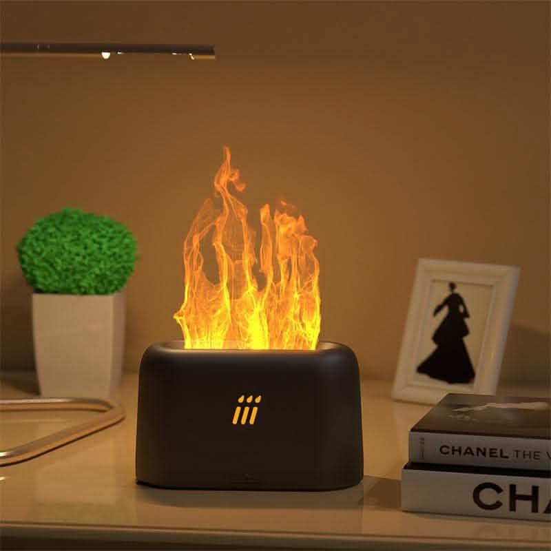 Flame Aroma Diffuser - Ultrasonic Mist Maker LED Lamp - Vezir