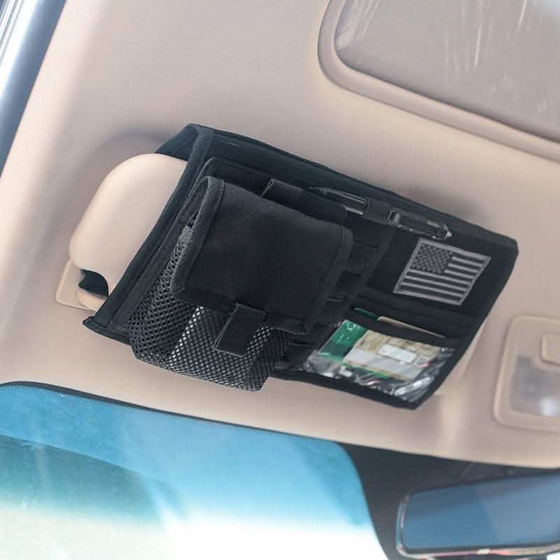 Car Sun Visor Organizer - 1000D Nylon Storage Panel - Vezir