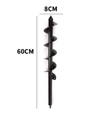 Rechargeable Garden Auger Drill Bit - Twist Pit Digging Tool - Vezir