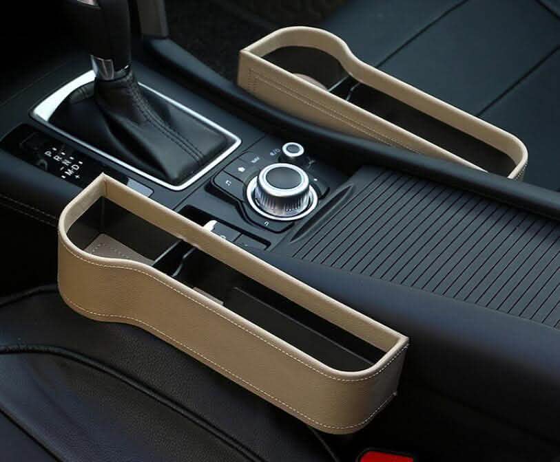Car Storage Box - Leather Plastic Organizer Container - Vezir