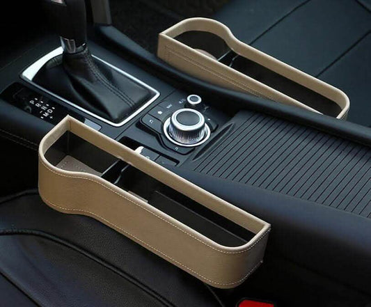 Car Storage Box - Leather Plastic Organizer Container - Vezir