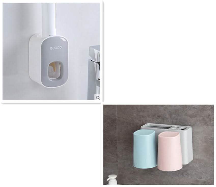Automatic Toothpaste Dispenser - Wall Mount Bathroom Set - Vezir