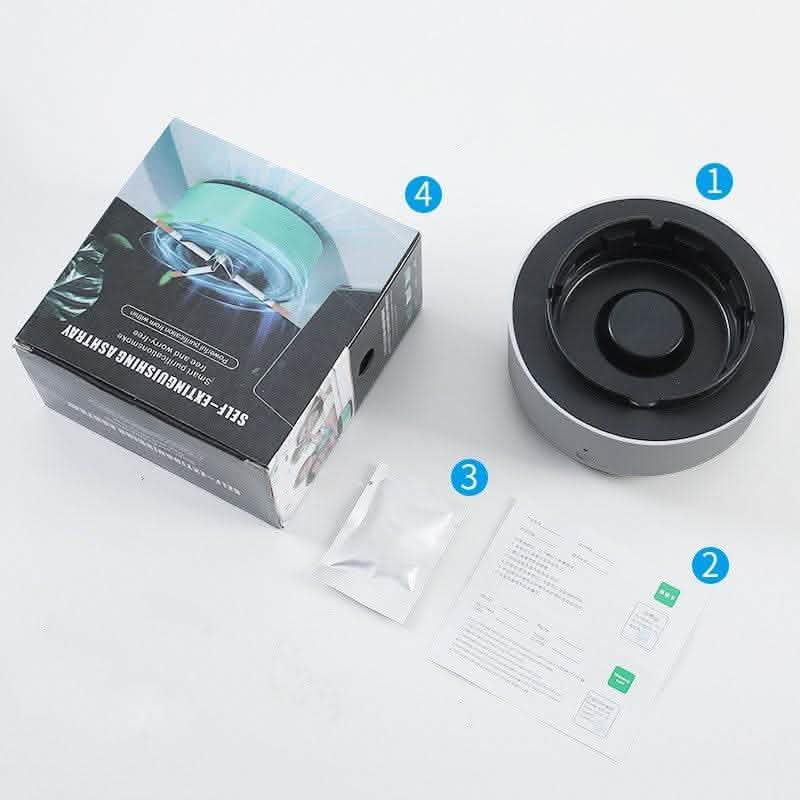 Smart Air Purifying Ashtray - Smoke Removal & Anion Technology - Vezir