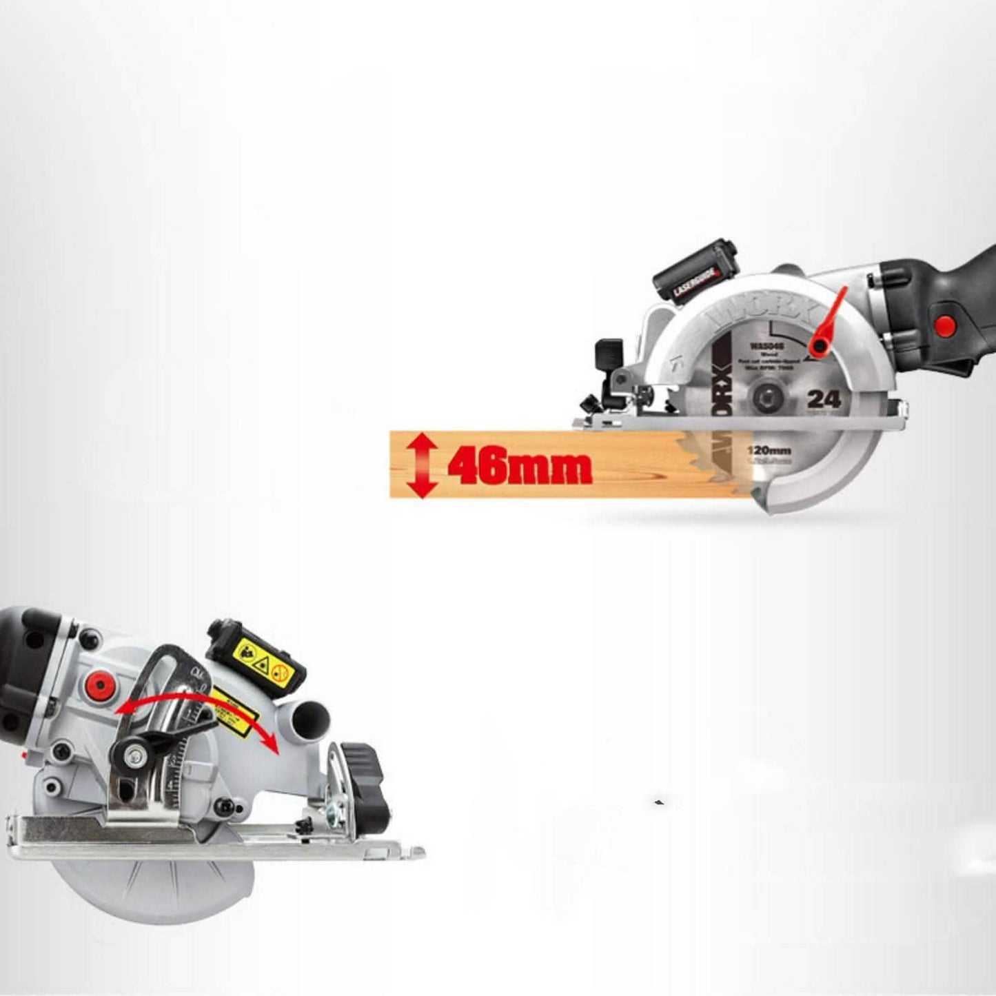 WX427 Circular Saw - Woodworking Cutting Electromechanical Tool - Vezir