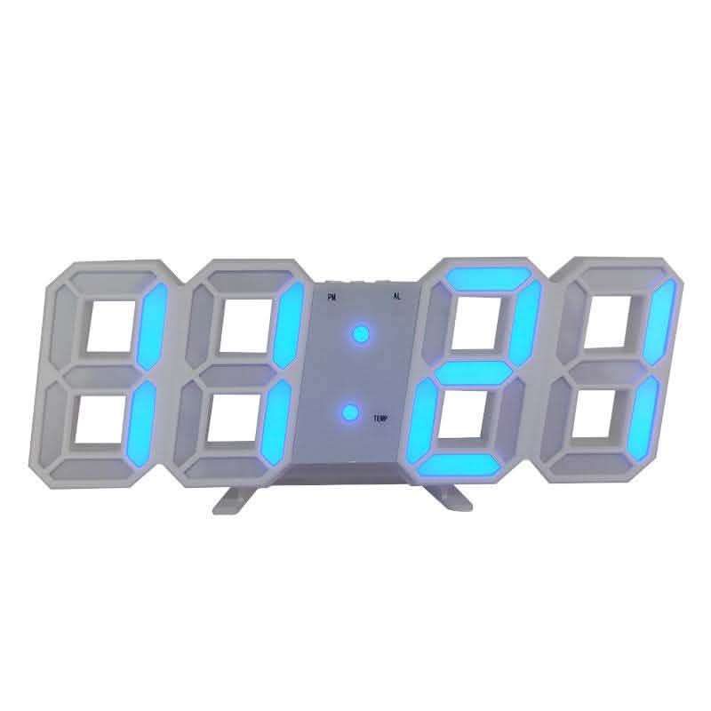 3D LED Wall Clock - Digital Sound Control Alarm Temperature - Vezir