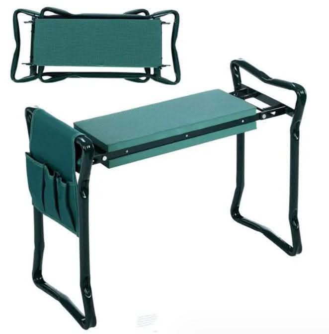 Foldable Garden Bench Chair - Outdoor Tool Pouch Kneeler - Vezir