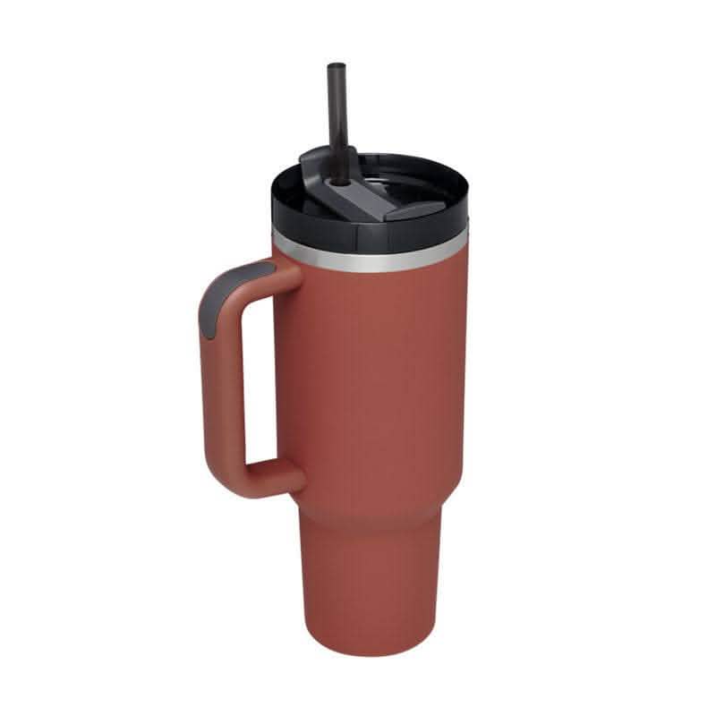 40oz Insulated Tumbler - Stainless Steel Travel Mug with Handle - Vezir
