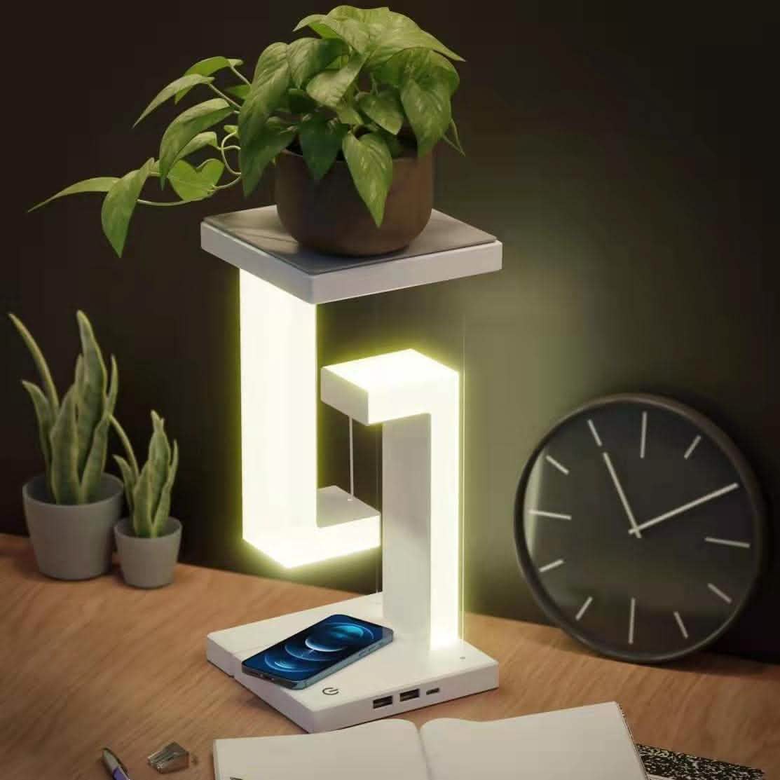 Wireless Charging Floating Lamp - Smart Suspension Table Light - Vezir