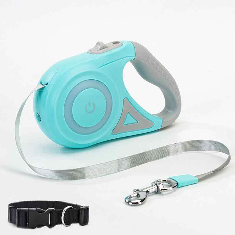 Luxury Retractable Dog Leash - LED Spotlight Walking System - Vezir