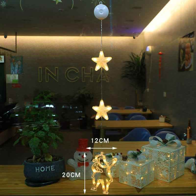 Elite Christmas LED Star Window Lights - 3-Piece Suction Set - Vezir
