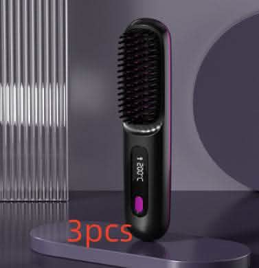 2-in-1 Wireless Hair Straightener - USB Charging Hot Curler - Vezir