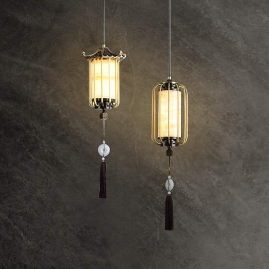 Zen Hanging Wire Bedside Lamp - Chinese Minimalist Design - Vezir