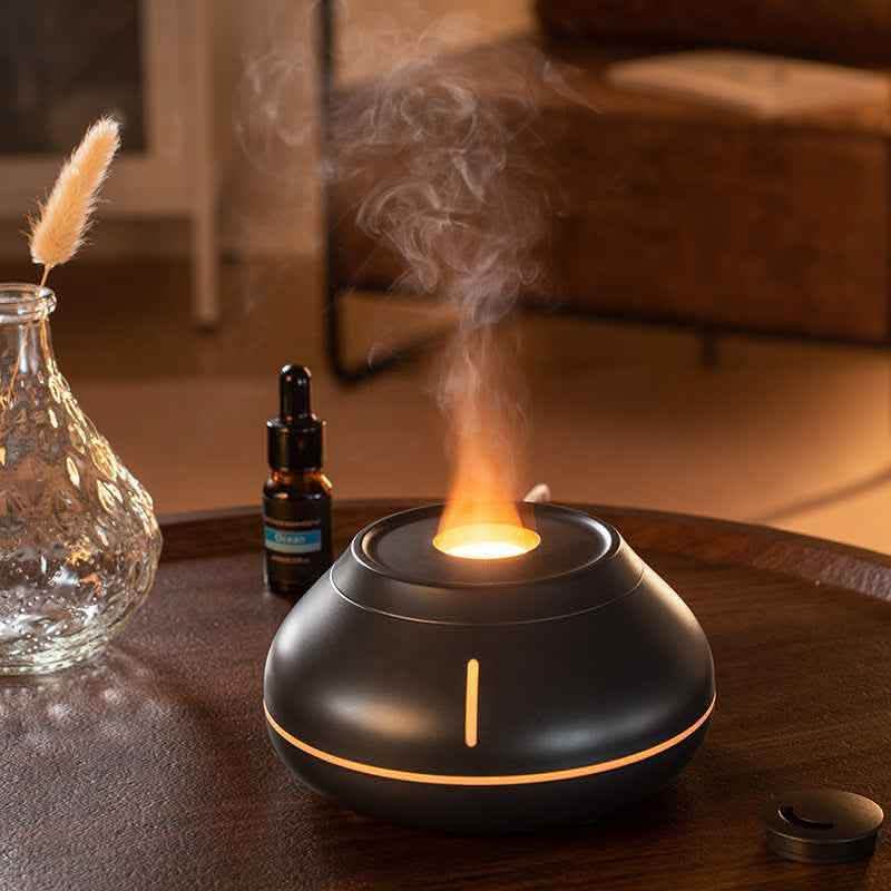 Elite Flame Simulation Humidifier - Colorful Aromatherapy System - Vezir