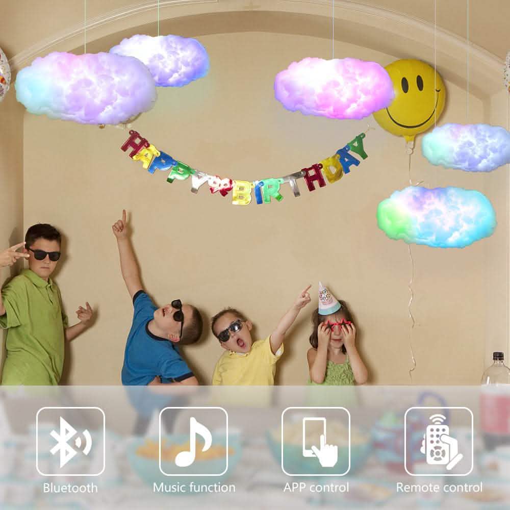 Smart USB Cloud Light - APP Control 3D RGBIC Lightning Bedroom - Vezir