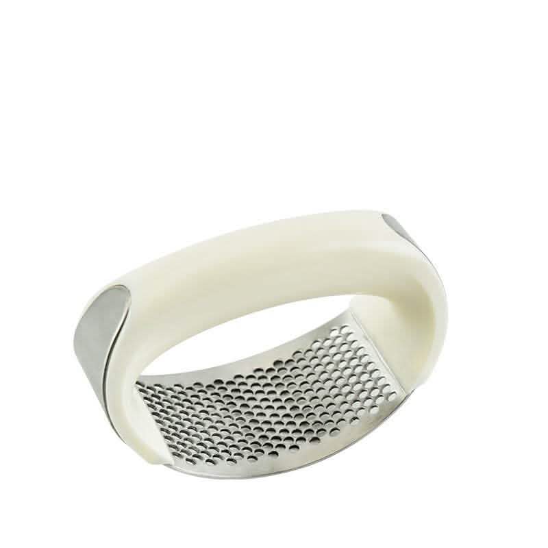 Stainless Steel Garlic Press - Manual Curve Masher Tool - Vezir