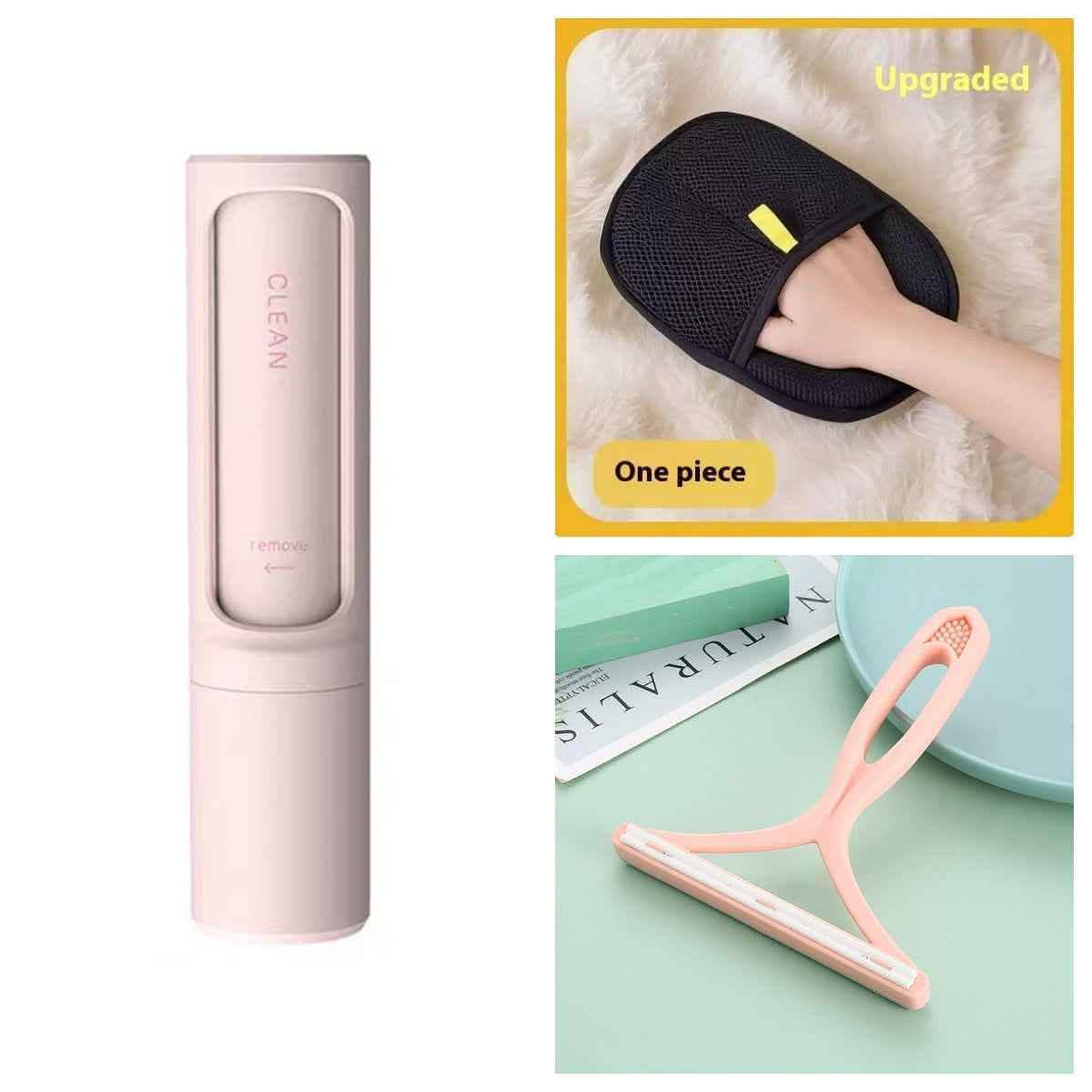 2-in-1 Pet Hair Remover Brush - Reusable Lint Roller Tool - Vezir