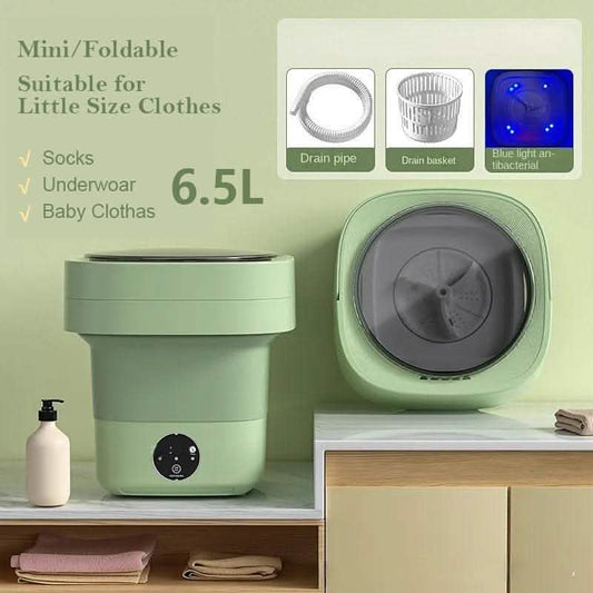 Mini Foldable Washing Machine - Portable Spin Dry Laundry - Vezir