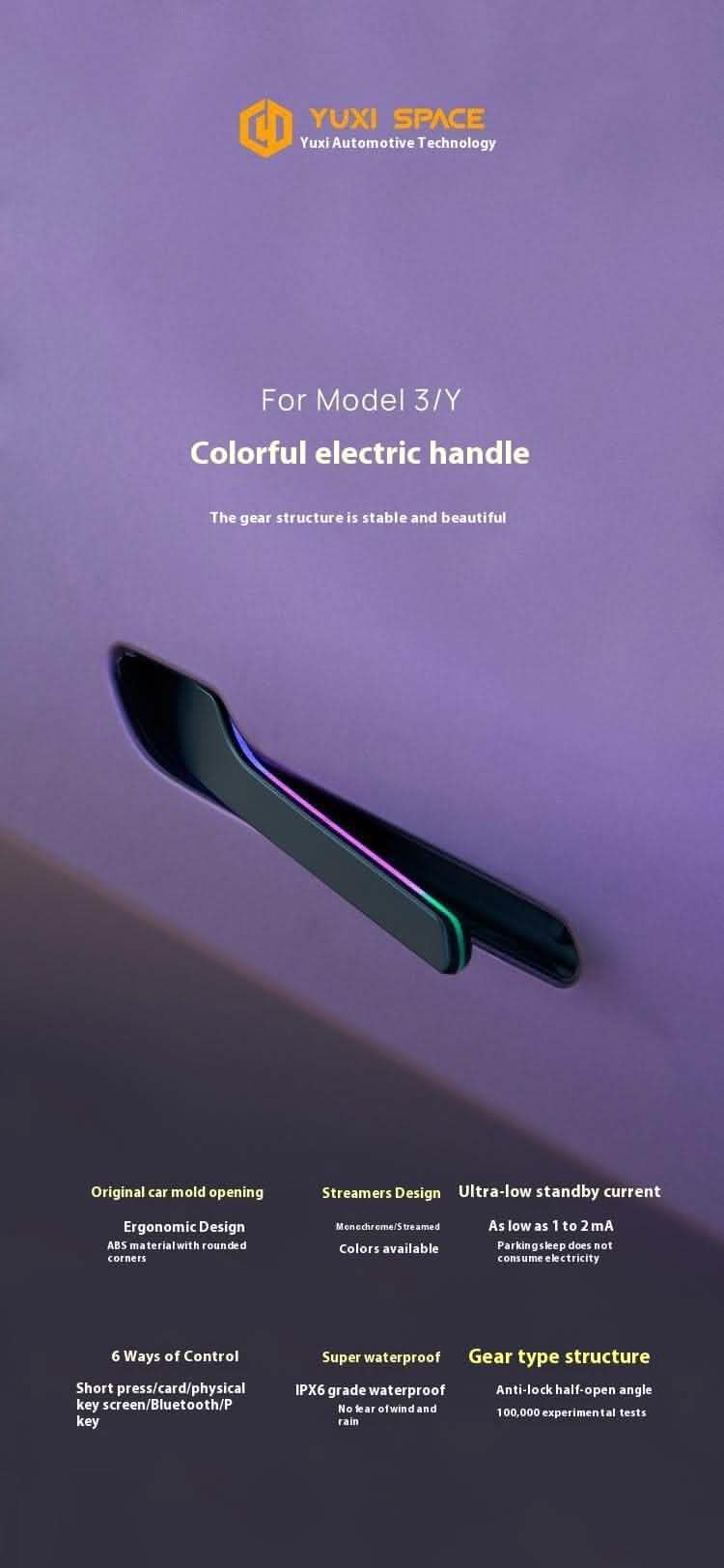 Tesla Model Y3 Electric Door Handle - Upgrade Modification Kit - Vezir