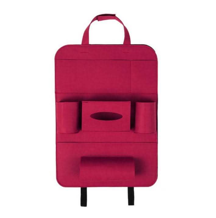 Car Backseat Organizer - Wool Felt Multi-Pocket Storage Bag - Vezir
