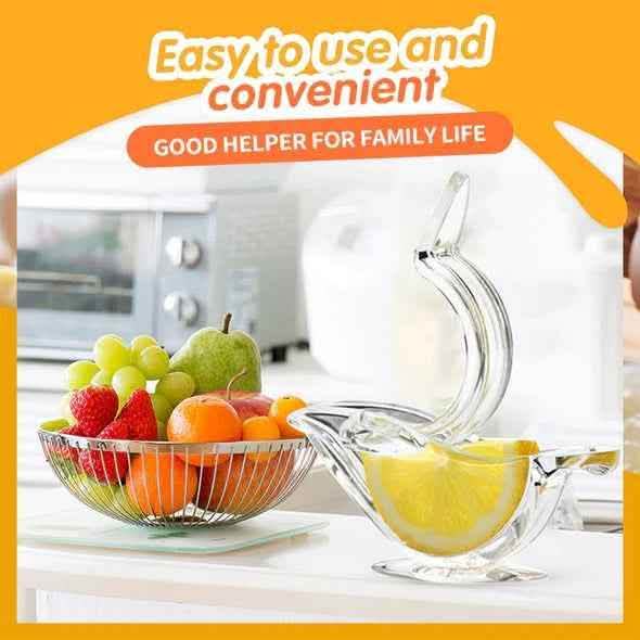 Acrylic Bird Shape Lemon Juicer - Elegant Manual Squeezer - Vezir