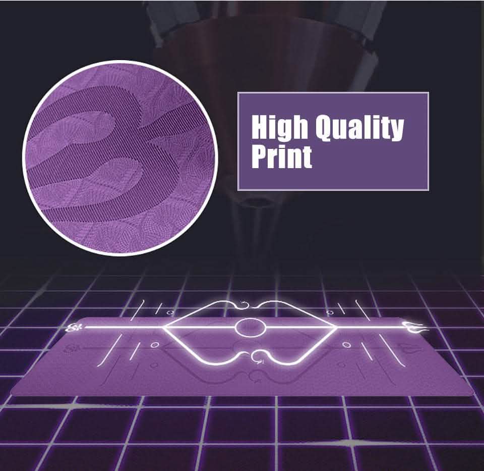 Non-Slip TPE Yoga Mat - Position Line Beginner Guide - Vezir