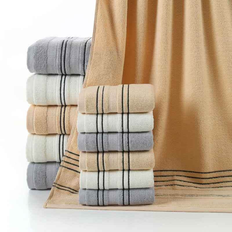 Pure Cotton Bath Towel - Household Luxury Absorbent Towel - Vezir