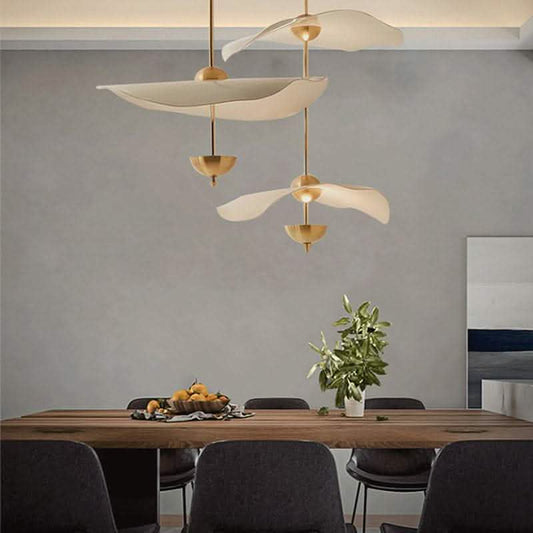 Acrylic Lotus Leaf Chandelier - Modern Window Light Fixture - Vezir