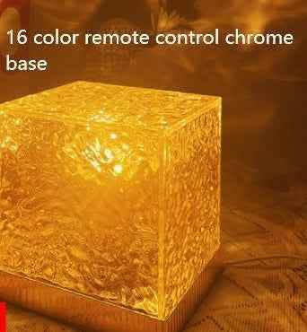 Elite LED Water Ripple Night Light - 16-Color USB Crystal Projector - Vezir