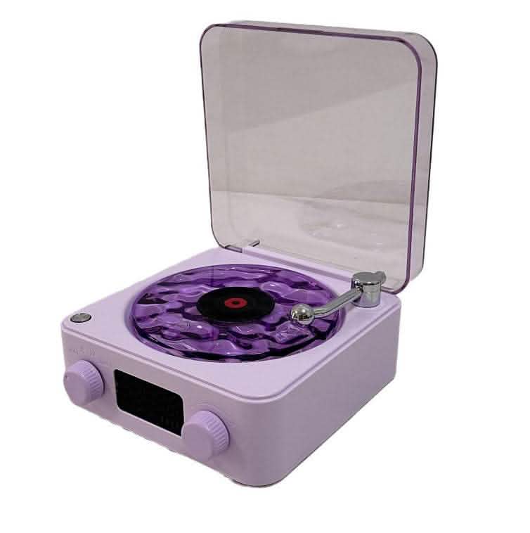 Retro Turntable Speaker - Bluetooth Vinyl Record Player RGB - Vezir