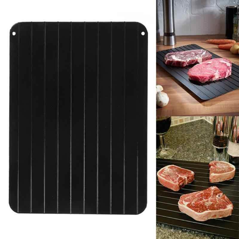 Fast Defrosting Tray - Aluminum Quick Thaw Kitchen Plate - Vezir