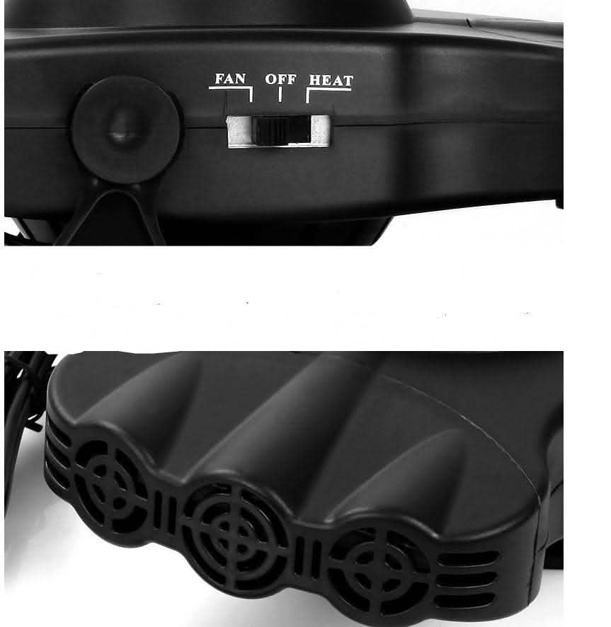 Electric Car Heater - 12V Warm Cold Wind Defroster - Vezir