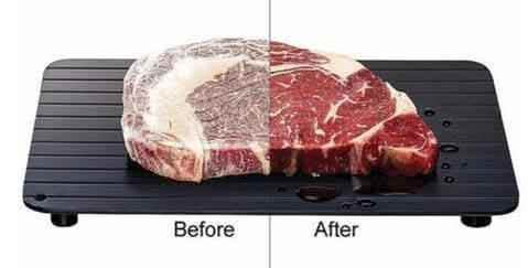 Fast Defrosting Tray - Aluminum Quick Thaw Kitchen Plate - Vezir
