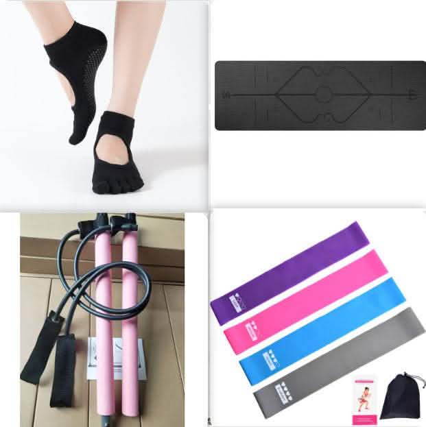 Non-Slip TPE Yoga Mat - Position Line Beginner Guide - Vezir