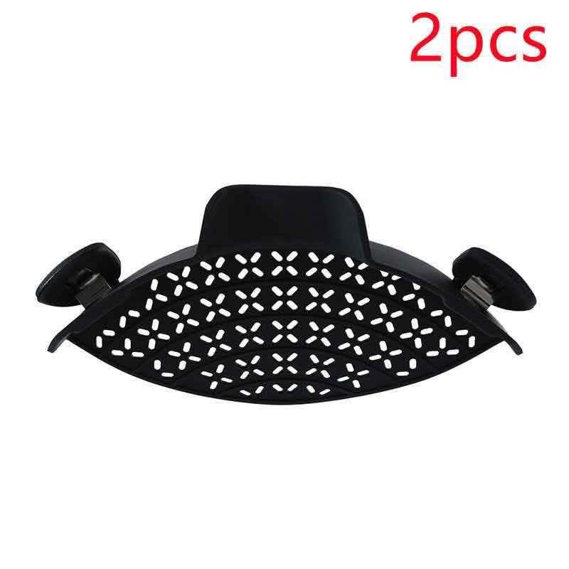 Silicone Pot Drain Stopper - Kitchen Side Strainer Gadget - Vezir