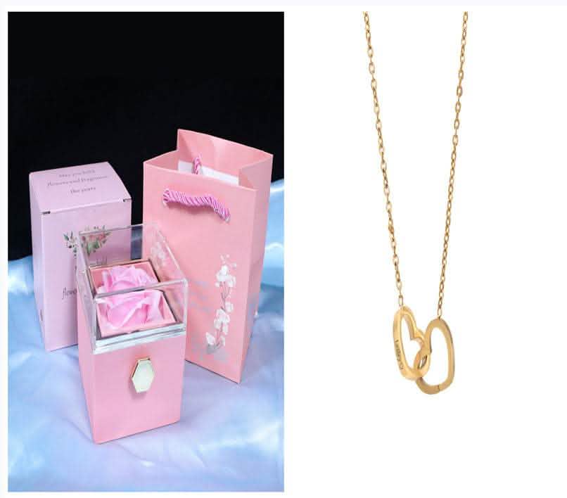 Rotating Rose Gift Box - Soap Flower Valentine's Day Present - Vezir