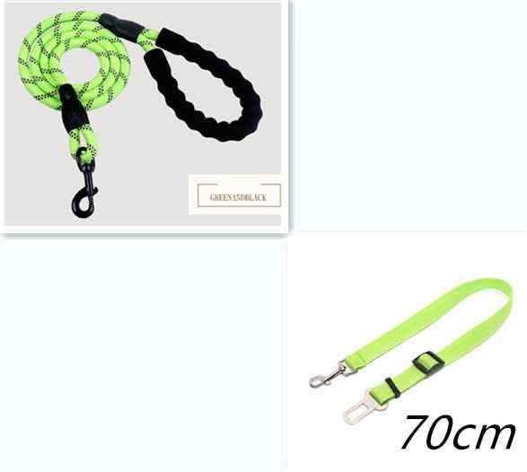 Reflective Dog Leash - Nylon Pet Training Rope for All Sizes - Vezir