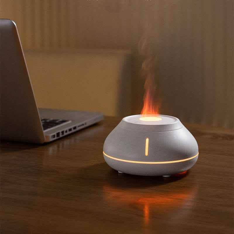 Elite Flame Simulation Humidifier - Colorful Aromatherapy System - Vezir
