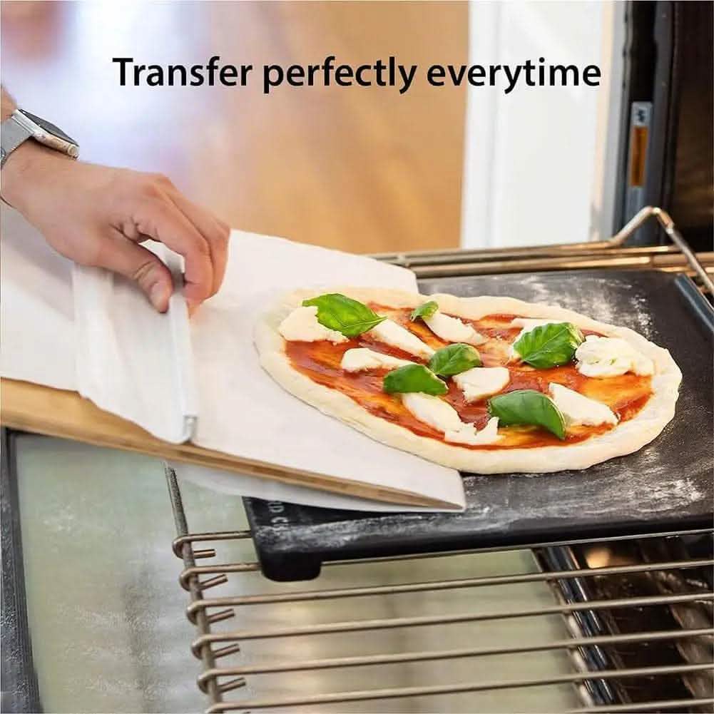 Sliding Pizza Shovel - Non-Stick Cutting Board Transfer Tool - Vezir