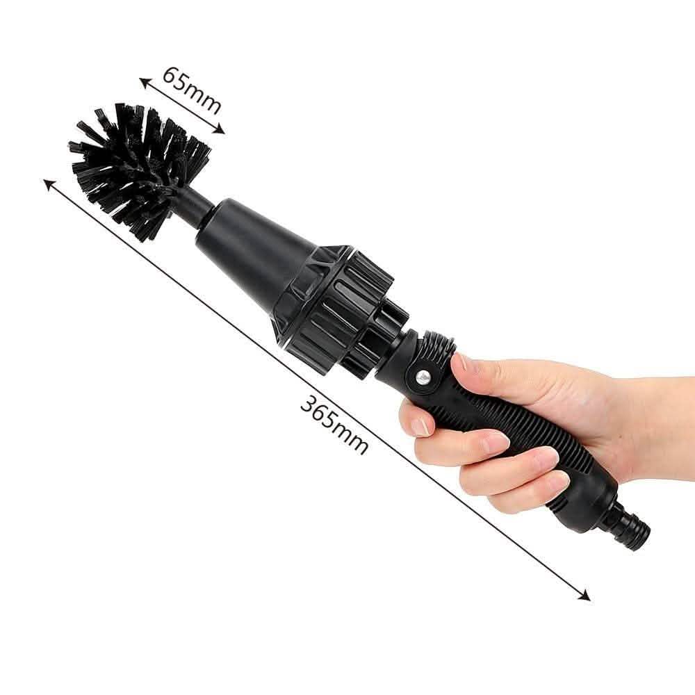 Water-Driven Rotary Cleaning Brush - Handheld Spray Tool - Vezir