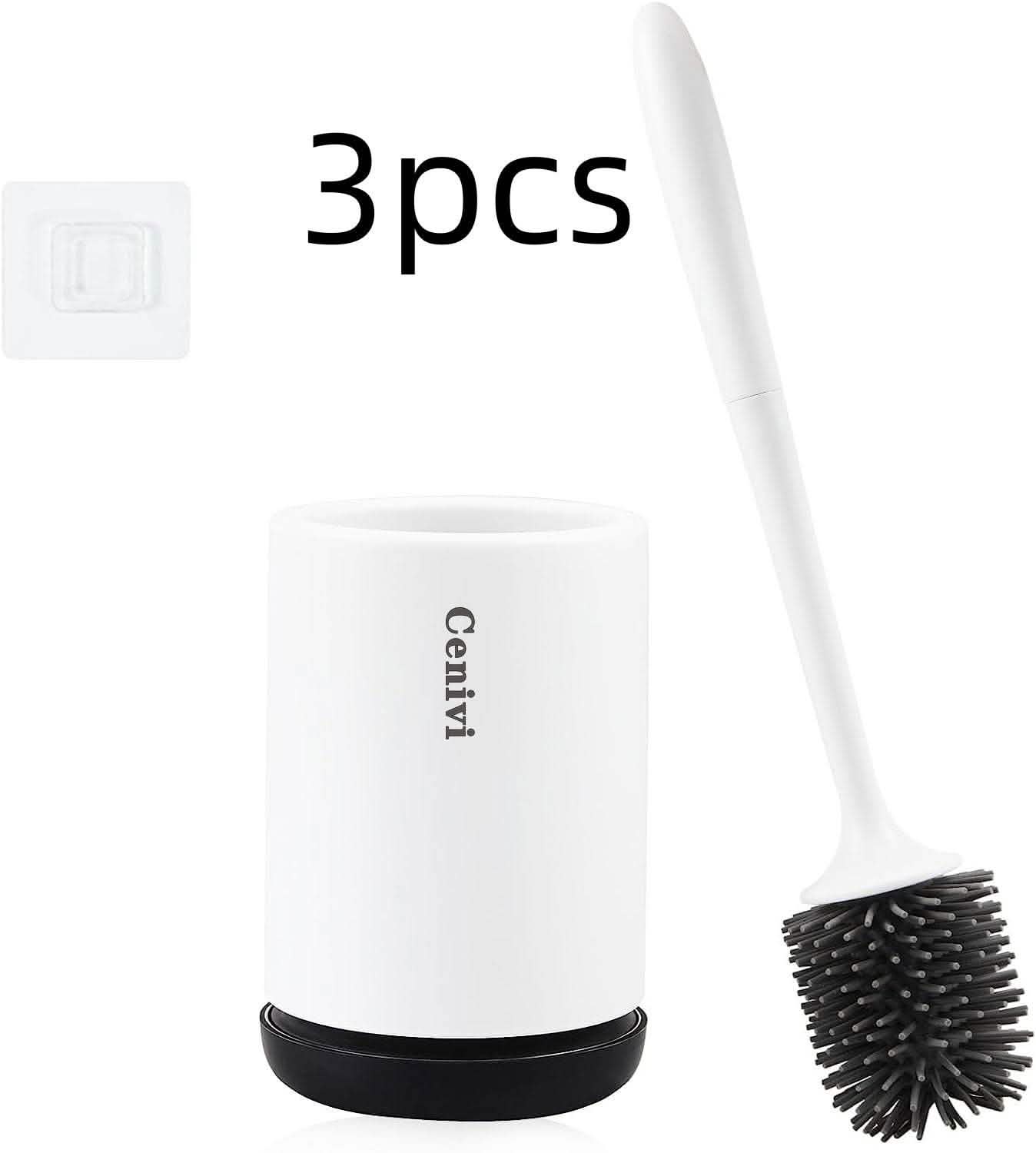 Non-Stick Toilet Brush Head - Soft Plastic Cleaning Tool - Vezir