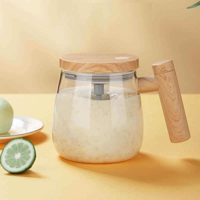 400ML Self-Stirring Coffee Mug - Electric Mixing Glass Cup - Vezir