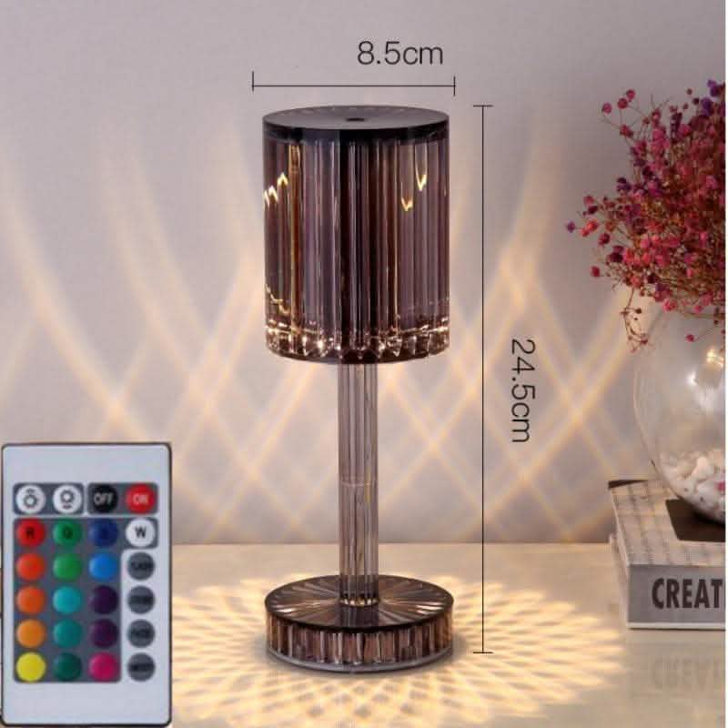 Elite Crystal Diamond Table Lamp - Romantic LED Night Light - Vezir