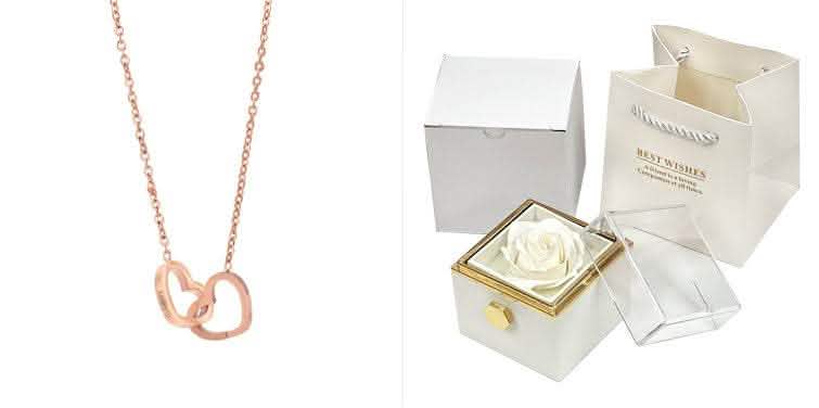 Rotating Rose Gift Box - Soap Flower Valentine's Day Present - Vezir