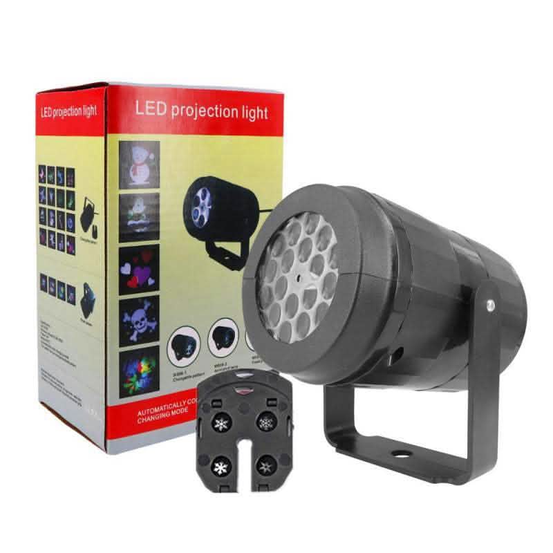 Christmas Snowflake Projector Light - LED Holiday Stage Light - Vezir