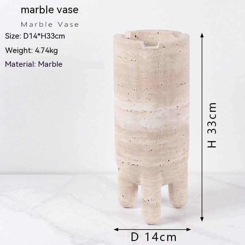 Marble Hydroponic Plant Vase - Luxury Home Decoration - Vezir