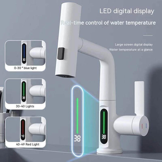 Smart Digital Display Faucet - Temperature Control Basin Tap - Vezir