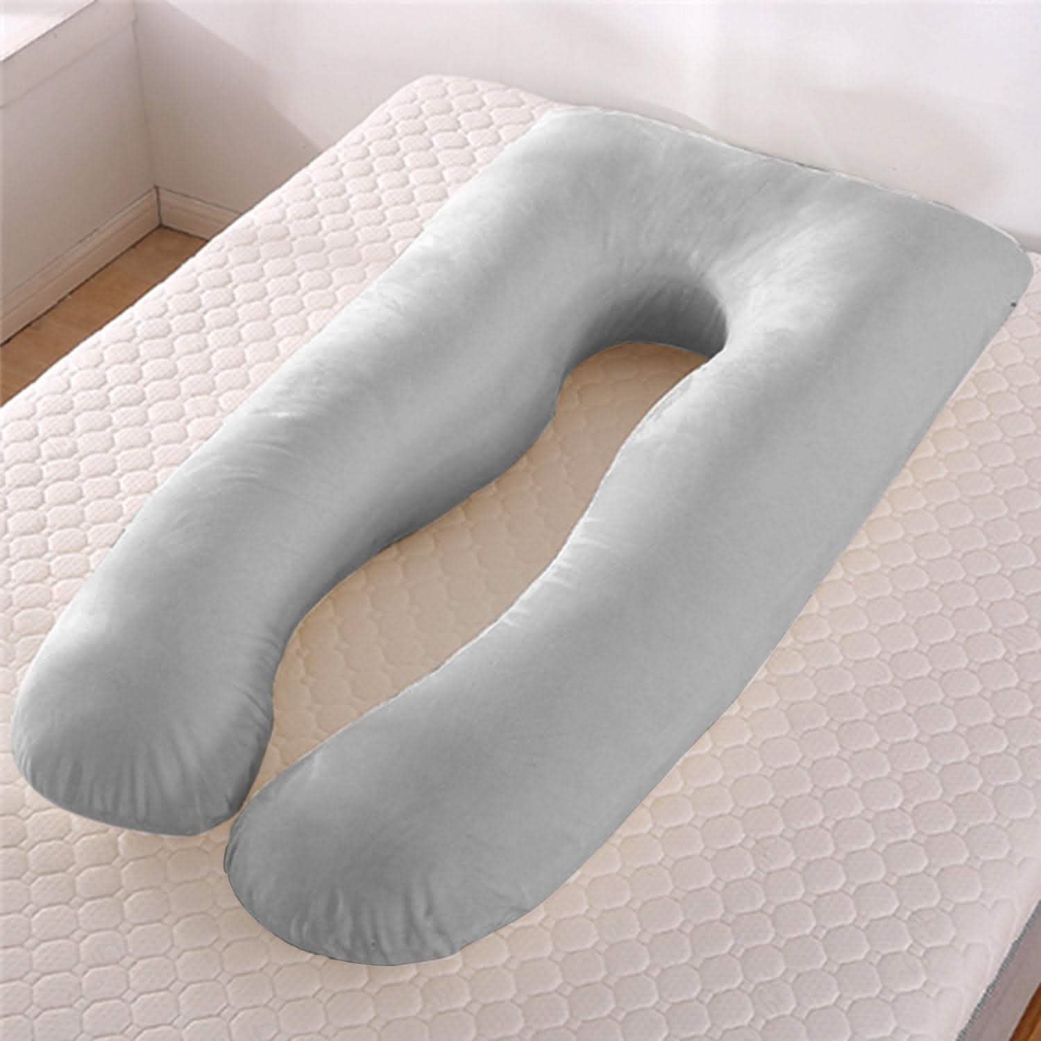 U-Shape Maternity Pillow - Summer Ice Silk Pregnancy Support - Vezir
