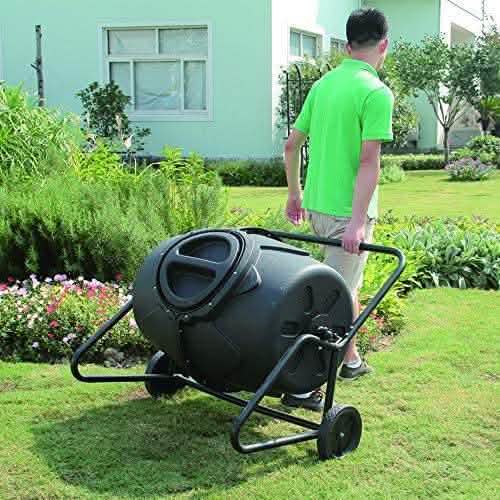 Rotary Compost Tumbler - Easy Turn Garden Composter - Vezir