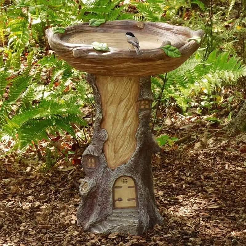Sunflower Resin Garden Ornament - Polyresin Bird Bath Decoration - Vezir