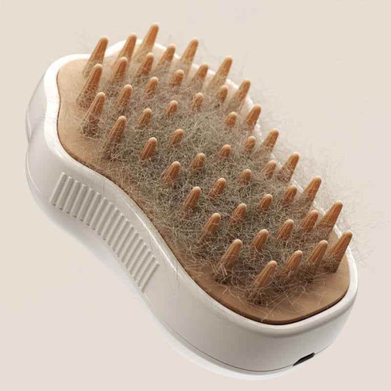 Elite 3-in-1 Steam Pet Brush - Professional Grooming - Vezir